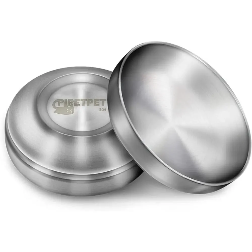 Stainless Steel Cat Bowl 2 Pack Metal Dog Bowls for Food and Water Easy Clean